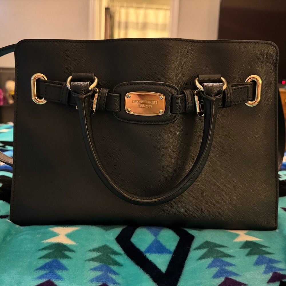 Michael Kors Black Satchel Bag